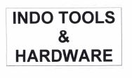 Trademark INDO TOOLS & HARDWARE