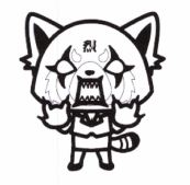 Trademark Aggretsuko (lukisan angry face)