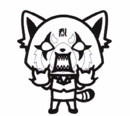 Trademark Aggretsuko (lukisan angry face)