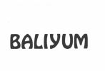 Trademark BALIYUM