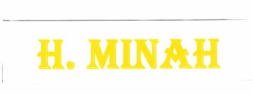 Trademark H. MINAH