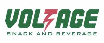 Trademark VOLTAGE SNACK AND BEVERAGE + logo