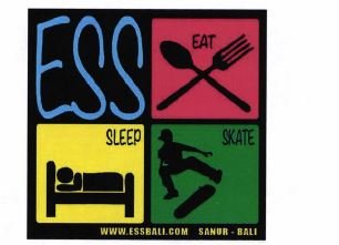Trademark ESS EAT SLEEP SKATE + LUKISAN