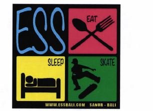 Trademark ESS EAT SLEEP SKATE + LUKISAN