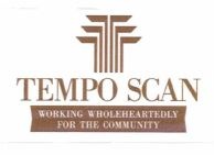 Trademark TEMPO SCAN WORKING WHOLEHEARTEDLY FOR THE COMMUNITY + Logo