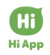 Trademark Hi App + Hi Logo Hijau