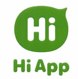 Trademark Hi App + Hi Logo Hijau