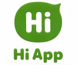 Trademark Hi App + Hi Logo Hijau