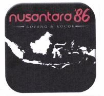 Trademark NUSANTARA 86 + Lukisan dengan Kata kopang & kocok