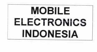 Trademark MOBILE ELECTRONICS INDONESIA