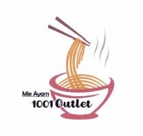 Trademark Mie Ayam 1001 Outlet + Logo