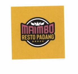 Trademark MAIMBO Resto Padang + Logo