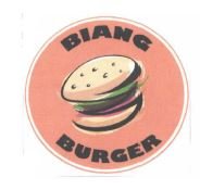 Trademark BIANG BURGER+ Logo