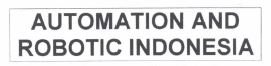 Trademark AUTOMATION AND ROBOTIC INDONESIA