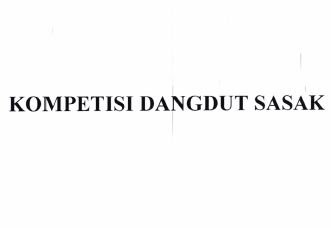 Trademark KOMPETISI DANGDUT SASAK