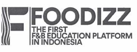 Trademark FOODIZZ The First F&B Education Platform In Indonesia + Logo