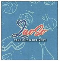 Trademark LAOSO TAKE OUT & DELIVERY + LOGO