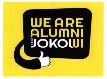 Trademark We Are Alumni UI for Jokowi + Logo