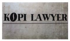 Trademark KOPI LAWYER + LOGO