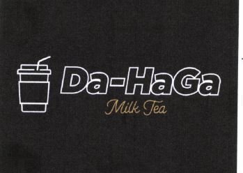 Trademark DA-HAGA + Lukisan dan kata Milk Tea