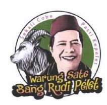 Trademark warung Sate Bana Rudi Pelet + Lukisan