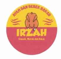 Trademark IRZAH + logo