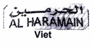 Trademark AL HARAMAIN VIET