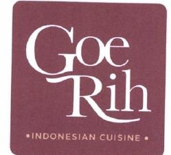 Trademark GOERIH INDONESIAN CUISINE