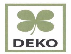 Trademark DEKO + LOGO