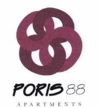 Trademark PORIS 88 APARTMENTS + LOGO