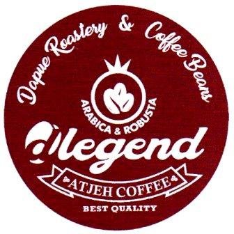 Trademark DAPUE DLEGEND ATJEH COFFEE ROASTERY COFFEE BEANS