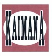 Trademark KAIMANA + LOGO