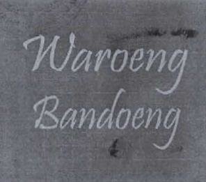 Trademark WAROENG BANDOENG