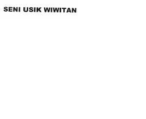 Trademark SENI USIK WIWITAN