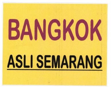 Trademark BANGKOK ASLI SEMARANG