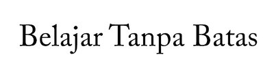 Trademark Belajar Tanpa Batas