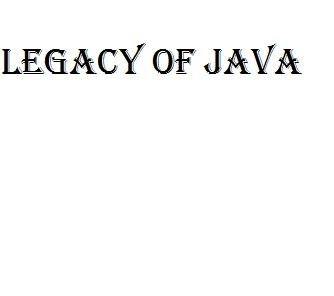Trademark LEGACY OF JAVA