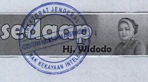 Trademark Sedaap HJ.Widodo