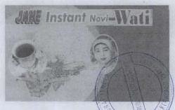 Trademark JAHE INSTANT NOVI-WATI