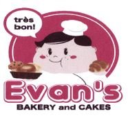 Trademark EVAN'S BAKERY AND CAKES TRES BON! + LOGO