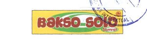 Trademark BAKSO SOLO