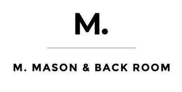 Trademark M. MASON & BACK ROOM + logo M.