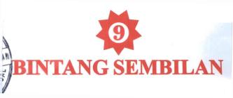 Trademark BINTANG SEMBILAN + Logo