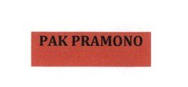 Trademark PAK PRAMONO