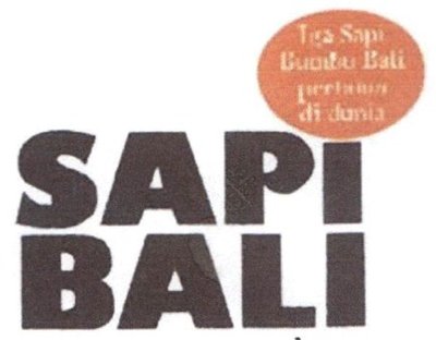 Trademark SAPI BALI