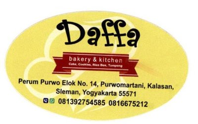 Trademark Daffa bakery & kitchen + Logo