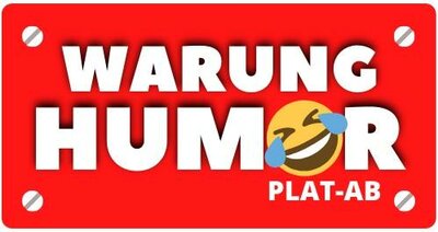 Trademark WARUNG HUMOR PLAT-AB + LUKISAN