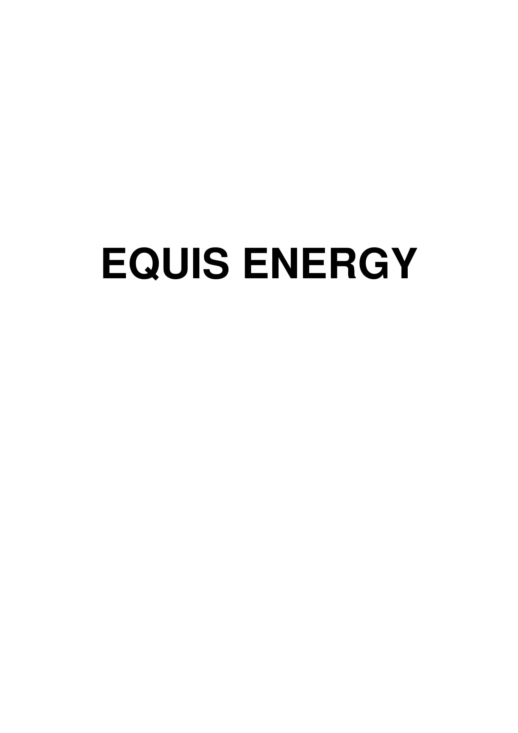 Trademark EQUIS ENERGY