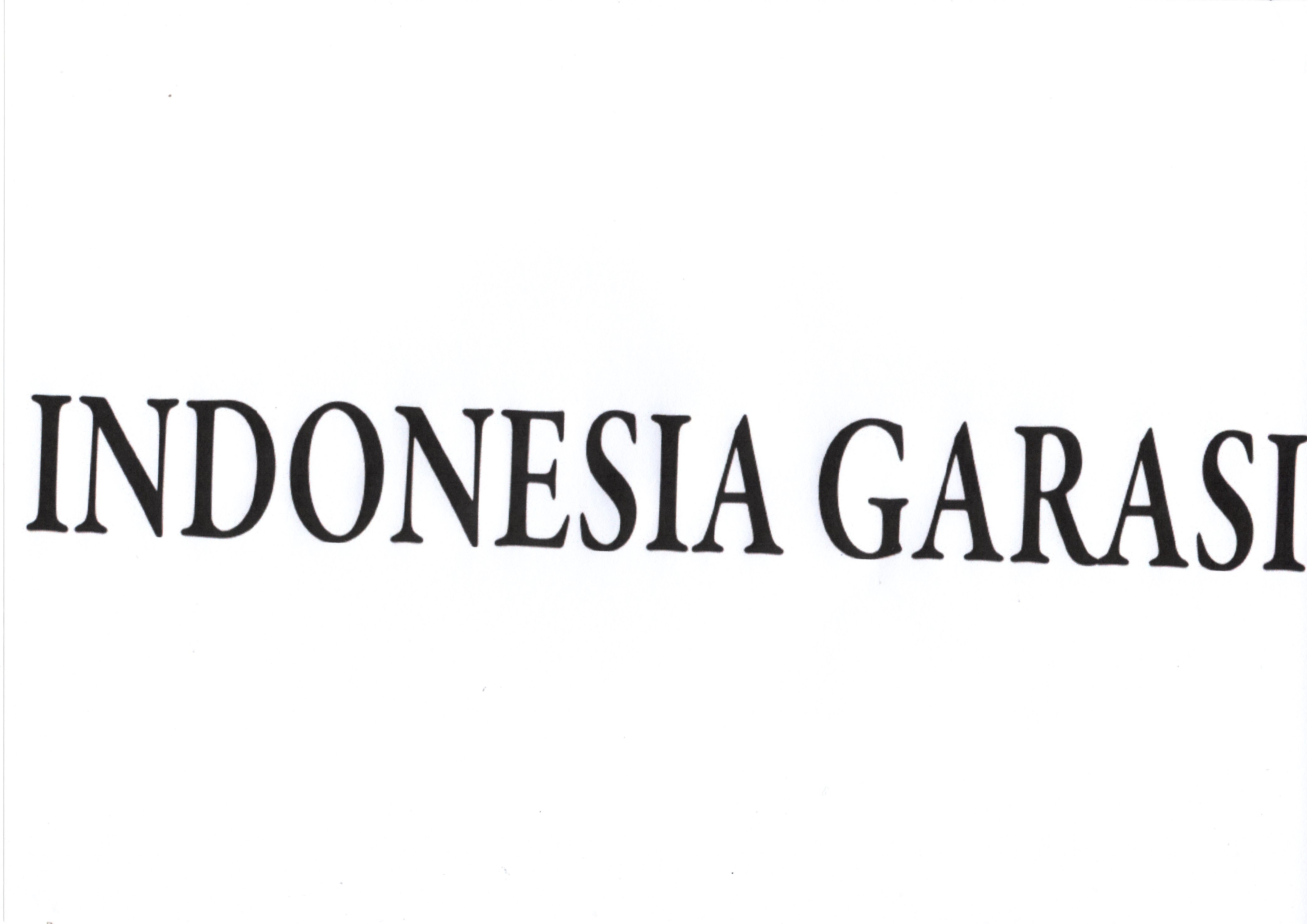 Trademark INDONESIA GARASI