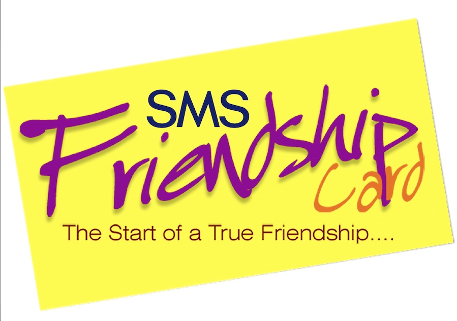 Trademark SMS Friendship Card The Start of a True Friendship